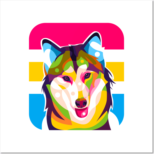 Siberian Husky Wall Art by wpaprint